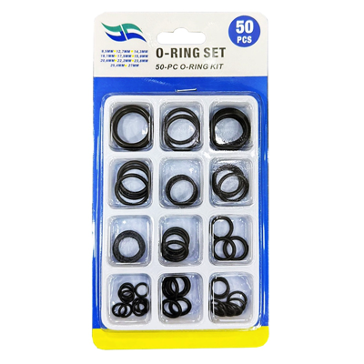 50PC Rubber O-Ring Kit